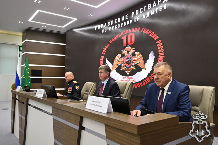 В Адыгее прошло торжественное собрание в честь Дня войск национальной гвардии Российской Федерации